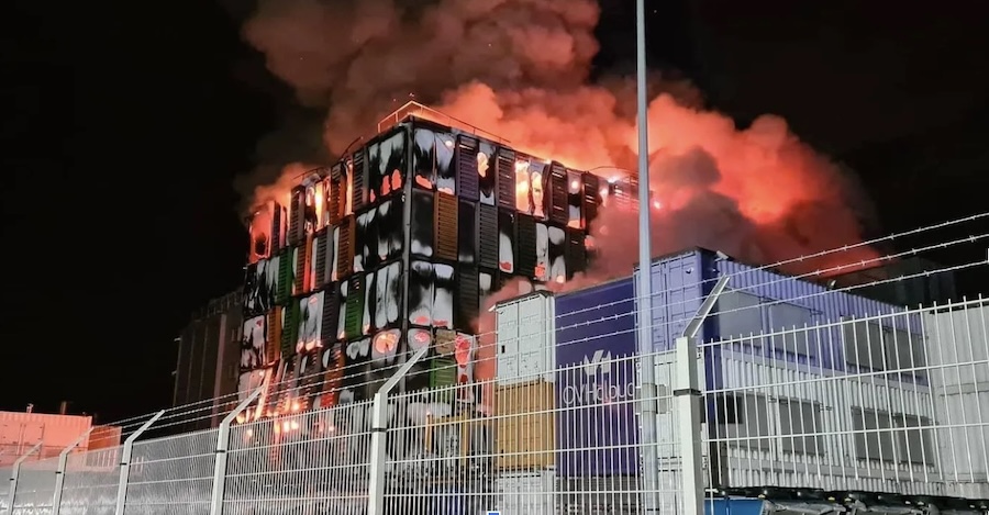 OVH datacenter on fire